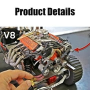 89%-Gasoline Ohv V8 Small-Block Engine Model Kits, Cison V8 Engine Kit Gasoline, V8 Engine Kits, Build Your Own Stem V8 Model Engine for Adults, Mini V8 Model Engine Kit(Orange)