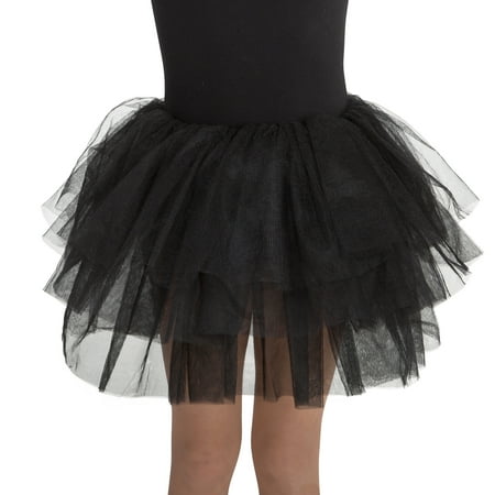 Girl Black Deluxe Tutu One Size Halloween Dress Up / Costume