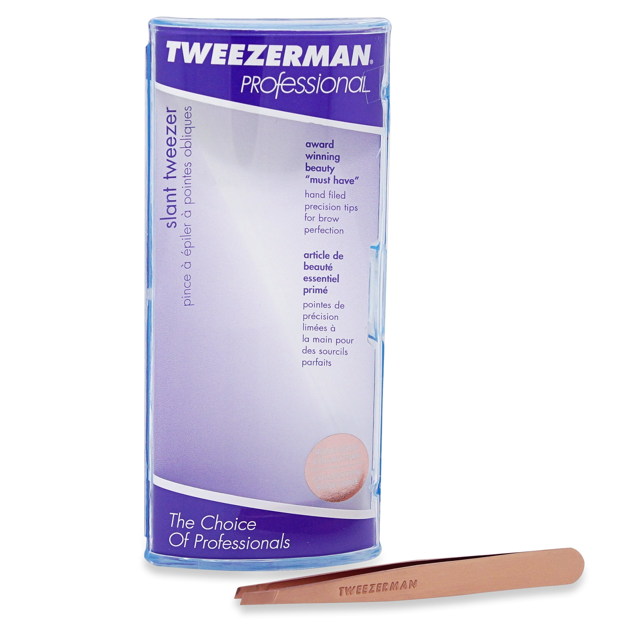 Tweezerman Slant Tweezer, Rose Gold