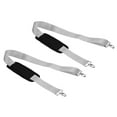 thumbnail image 1 of Unique Bargains Shoulder Strap, 2 Pcs Nylon Webbing Adjustable Replacement Strap with Detachable Anti Slip Padded Clip, Grey, 1 of 6