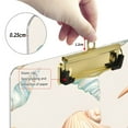 thumbnail image 6 of FORMRS Acrylic Clipboard with Low Profile Clip Standard A4 Letter Size, 12.5" x 9", Gray Seashell, 6 of 8
