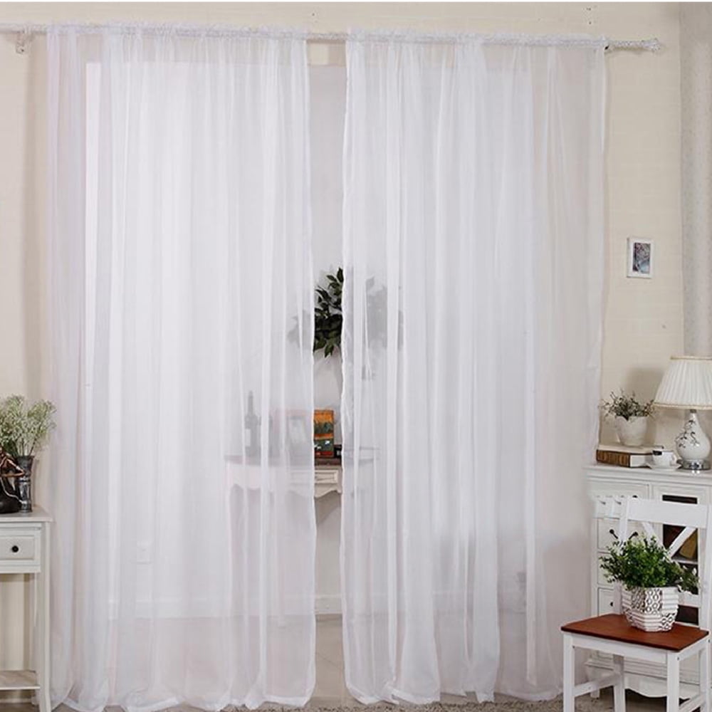 Willstar Blackout Curtains Hollow Double Layer Cloth Yarn Combination