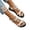 White, variant on Women's Bohemian Floral Beaded Sandals, Open Toe Elastic Ankle Strap, Flat Comfort Footwear for Summer Beach Navy 36