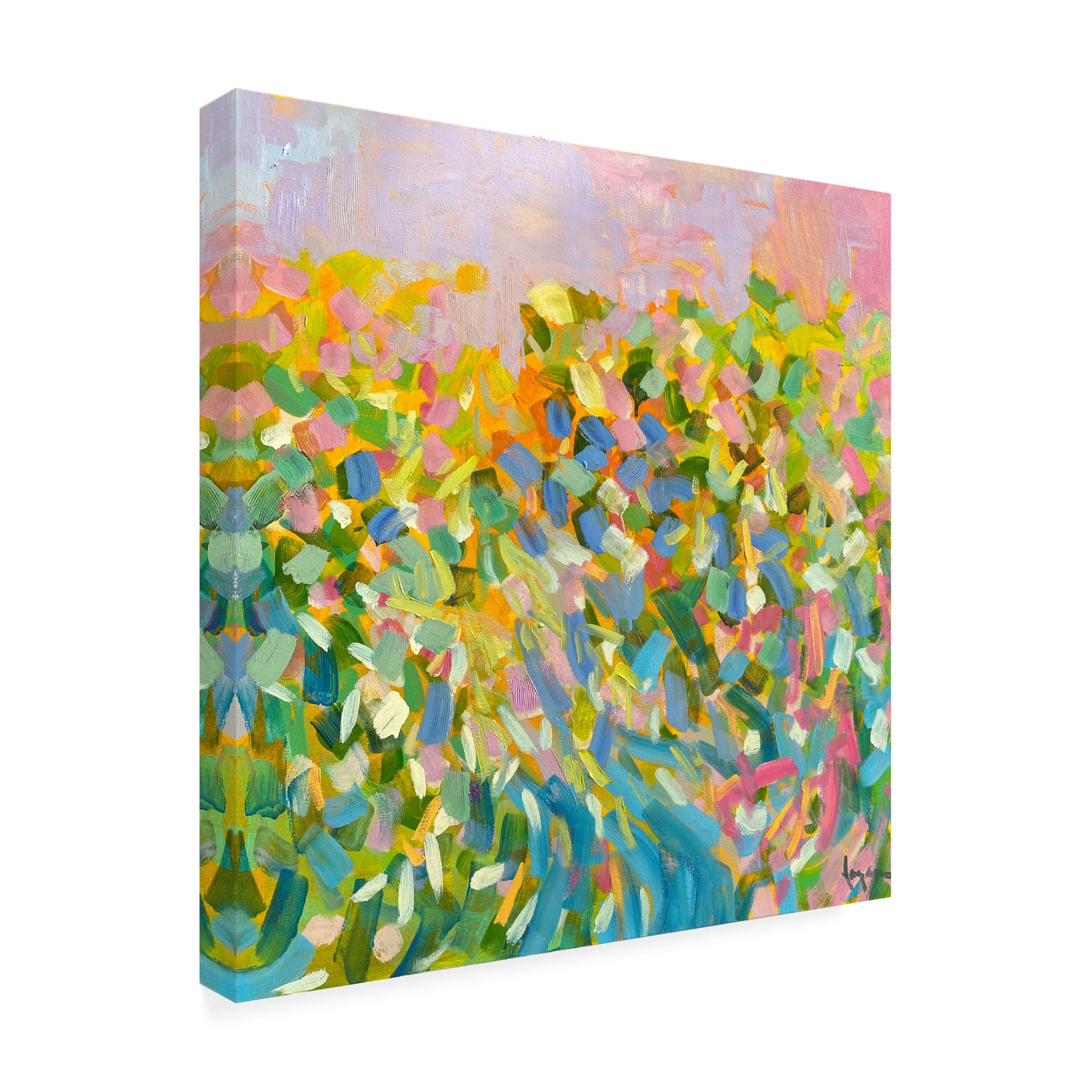 Canvas Wall Art - Dorothy Fagan 'Sunrise On A Misty Morning I' Wall Art for Living Room, Bedroom, or Office D?cor by Trademark Fine Art - 35 x 35 Inches