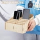 thumbnail image 3 of Organizador de madera para teléfono móvil con 14 compartimentos, multifuncional, de escritorio, 3 of 7