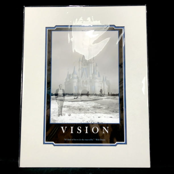 Disney Parks Art Gallery Walt Disney VISION Original Art Print 18”x14