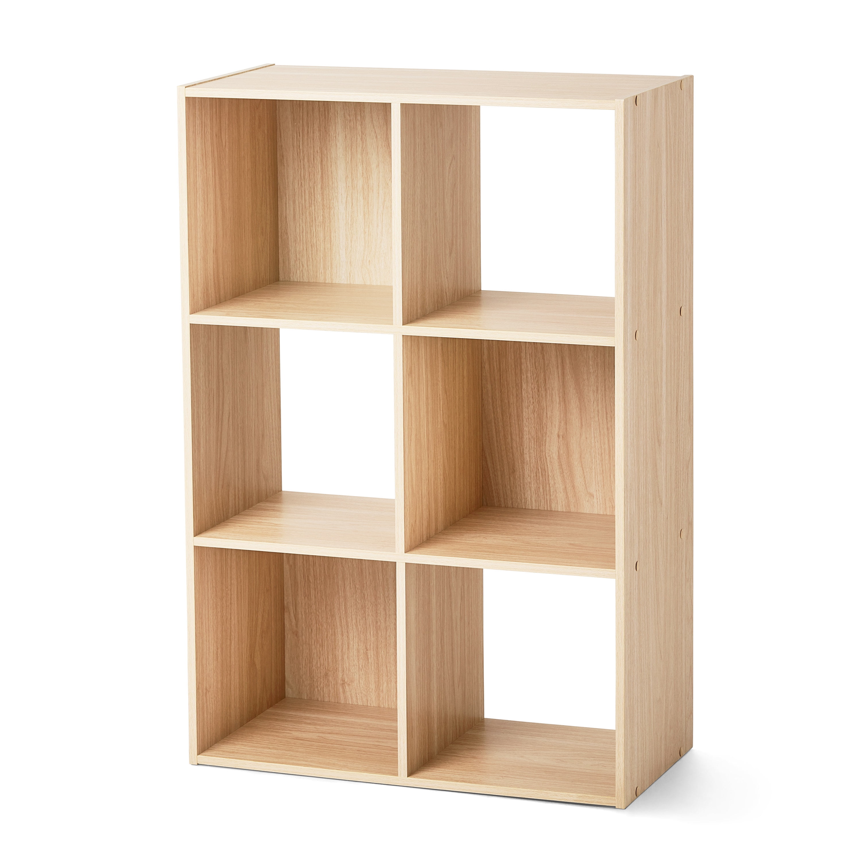 Mainstays 6 Cube Storage Organizer, Spring Pine