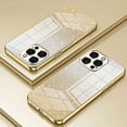 thumbnail image 2 of Funda de teléfono con purpurina galvanizada para iPhone 16, 15, 14, 13, 12, 11 Pro Max, XS, X, XR, SE 2, 3, 7, 8 Plus, carcasa trasera de TPU suave a prueba de golpes, 2 of 5