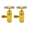 thumbnail image 1 of 2 Pcs Adaptateur Filetage 1/4 Sae M14 R-134A pour Climatiseur Automobile, Bouteille de Réfrigérant, Ouvre - Robinet, 1 of 4