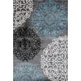 thumbnail image 1 of Contemporary Modern Floral Gray 9' x 12' Indoor Soft Area Rug, 1 of 10