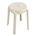 thumbnail image 3 of 6 Pack Stackable Classroom Stools Plastic Stools Nesting StoolsRound Stools Indoor Outdoor Flexible Seating Decorative Stools Chairs for Home Office School Classroom Beige as Pic, 3 of 7