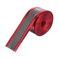 thumbnail image 1 of 5cmx3 Meter Universal Door Sill Protector Edge Trunk Bumper Scratch Guard Strip for Vehicle Carbon Fiber Pattern Red, 1 of 1