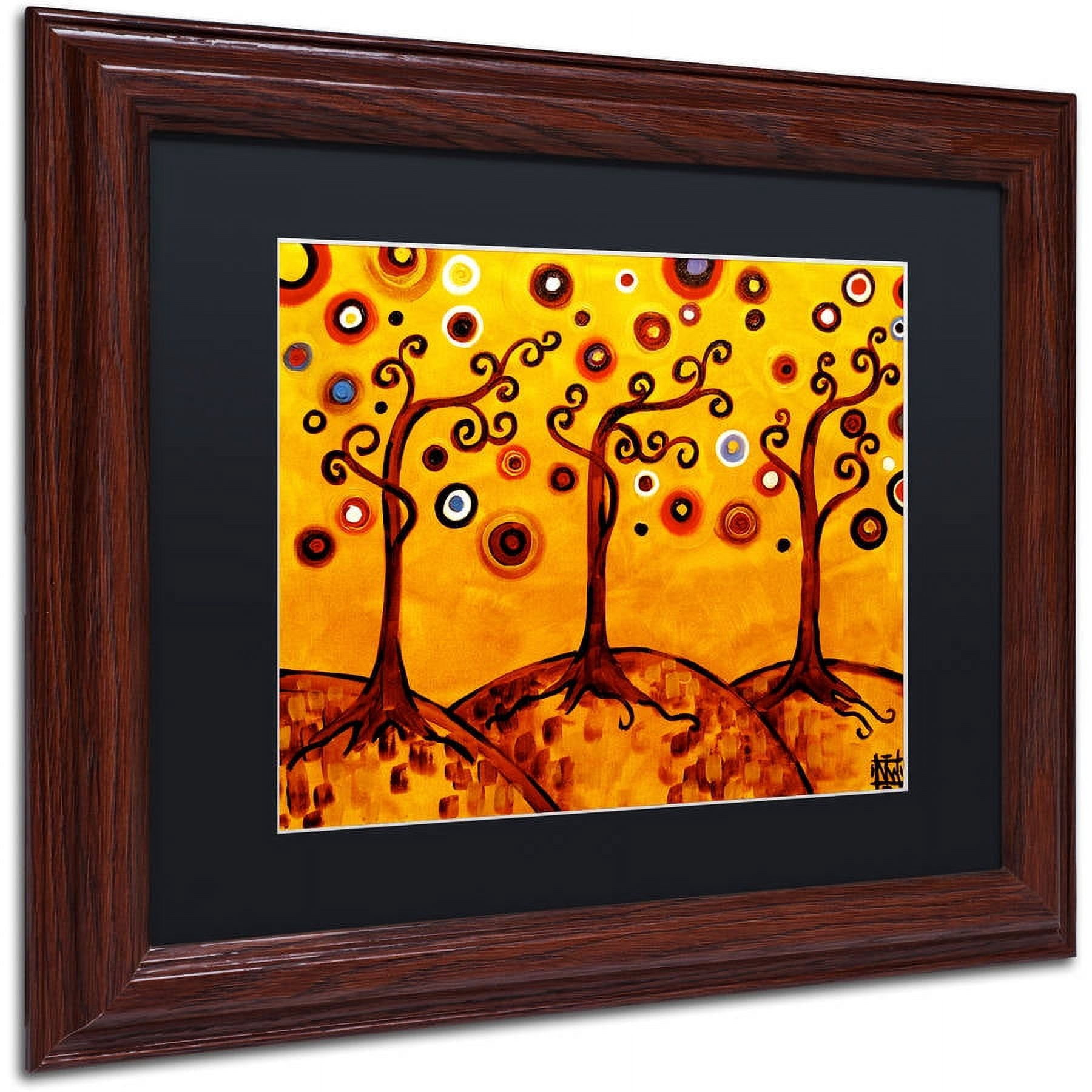 Trademark Fine Art "82" Canvas Art by Natasha Wescoat, Black Matte, Wood Frame