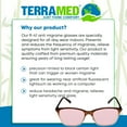 thumbnail image 6 of Migraine Glasses for Migraine Relief and Light Sensitivity Relief - Terramed Juri Unisex Migraine Glasses Women or Men | Fl-41 Migraine Glasses for Computers Indoor Reading Photophobia Eye Strain, 6 of 8