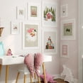 thumbnail image 2 of Carteles de Feliz Navidad, muñeco de nieve, Papá Noel, pino, árbol, bosque, pájaro, coche, regalo, arte de pared, impresiones en lienzo, imágenes, vacaciones, decoración del hogar, 2 of 4