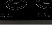 True Induction TI-2B Built-in UL858 Certified, 23-inch Dual Induction Cooktop 1750W Glass-Ceramic Top