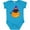 Turquoise, variant on Inktastic Black Cat, Pumpkin, Cat With Witch Hat, Halloween Boys or Girls Baby Bodysuit