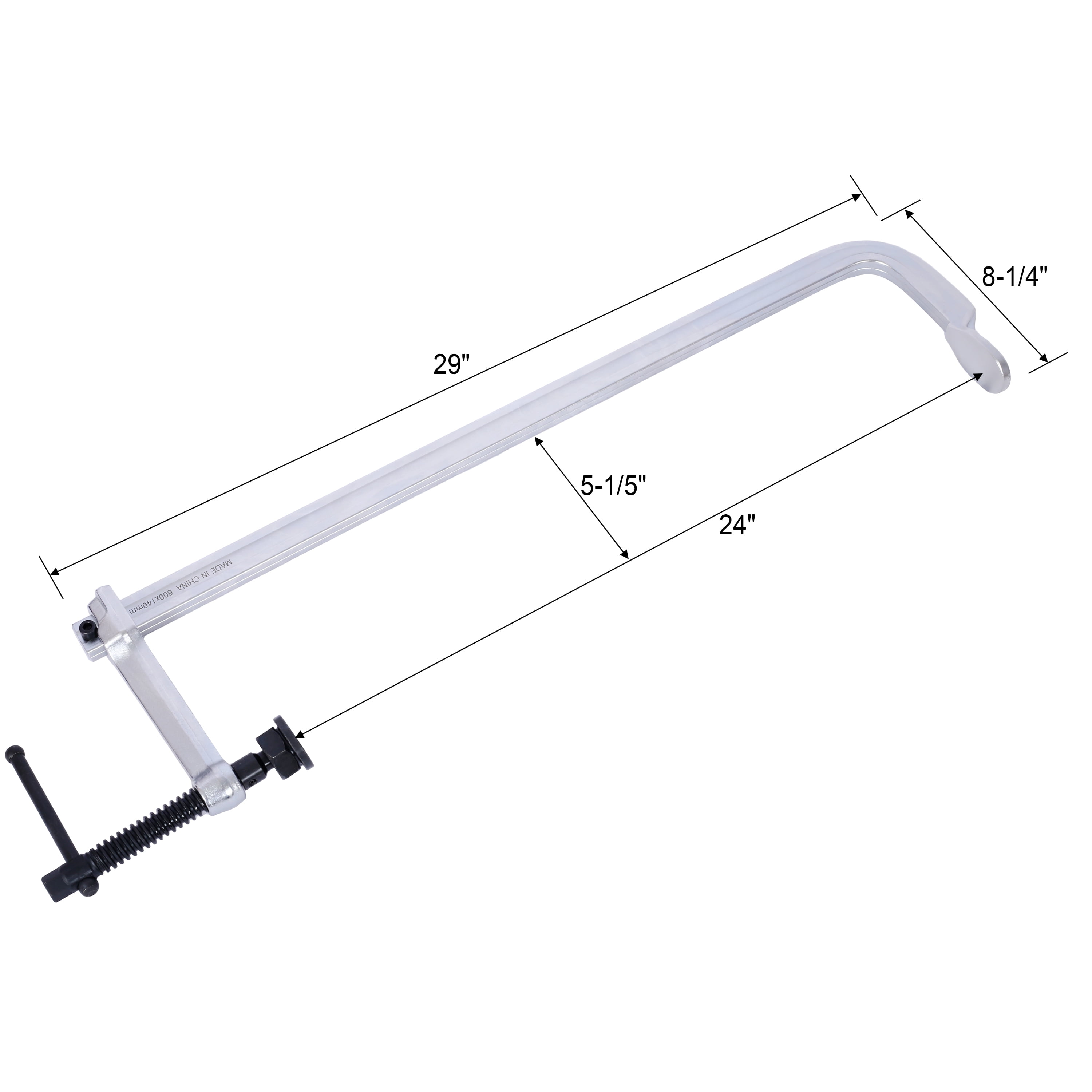 Heavy-Duty F-Clamp, Removable Swivel Pad, Deep Throat F Clamp 5-1/2", Heavy Duty Bar Clamp for Welding,5 1/2"