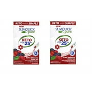 slimquick pure weight loss drink mix designed for women, mixed berries 26 ea (pack of 2)