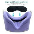 thumbnail image 4 of Silicone Cover Set for Oculus Quest 2, VR Protective Cover Include Front Shell Cover and Controller Grip Cover, Face Cover, Lens Protector Cover, Shakes Stick Caps, 4 of 6
