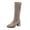 Gray, variant on Party Outfit Footwear, Women's Block Heel Pointed Toe Knee High Boots Fashion Tall Boots with Comfortable Shaft and Stable Heel Tall Dress Boots for Women Fall Winter Tall Shoes Boots, US-7/EU-39