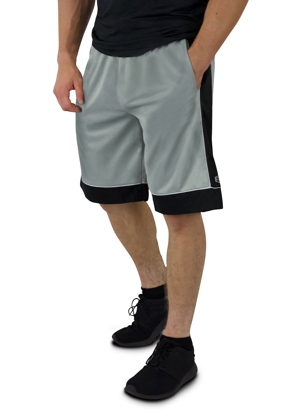 Mens Premium Active Athletic Performance Shorts with Pockets 5 Pack