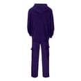 thumbnail image 5 of SGMVNU Sweatshirts for Men Tracksuit Set Zip Up Hoodie Print Graphic Sweatshirt with Sweatpants Soft Athletic Jogger Suit Casual Athletic Outfit(Dark Purple, M), 5 of 6