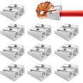 thumbnail image 2 of Monebena 12 Pcs Metal Pencil Sharpener Magnesium,2-Hole Metal Pencil Sharpener,Pencil Sharpener Magnesium for Schools, Offices, Homes, and Art Projects, 2 of 8