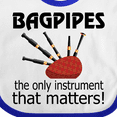 thumbnail image 4 of Inktastic Bagpipe Player Funny Music Joke Boys or Girls Baby Bib, 4 of 4