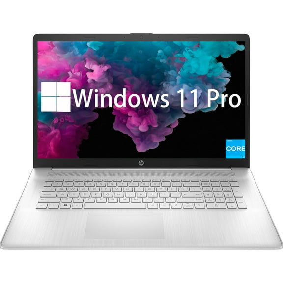 HP 17 Business Laptop Computer, 17.3 Inch HD Display, 11th Gen Intel Core i3-1125G4, Windows 11 Pro, 16GB RAM, 512GB SSD, HDMI, Wi-Fi, Bluetooth, Webcam, Natural Silver