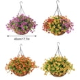 thumbnail image 4 of Billuyoard Flores colgantes artificiales duraderas para ramo de boda y buena apariencia realista Flores artificiales Naranja 45cm, 4 of 6