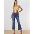 thumbnail image 2 of Chaleco de lentejuelas Allegra K sin espalda para fiesta Color Oro Talla XL, 2 of 5