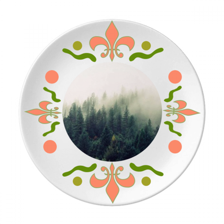 

Fog Forestry Science Nature Scenery Flower Ceramics Plate Tableware Dinner Dish