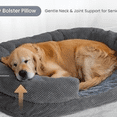 thumbnail image 6 of Orthopedic Dog Bed for Medium Dogs, Oval Dog Couch Bed with Sides Soft Calming Sleeping Puppy Bed Durable Pet Cuddler with Anti-Slip Bottom, M, 6 of 6