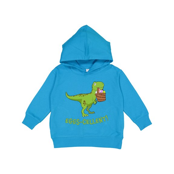 Inktastic Eggs-cellent Cute Easter T-rex Dinosaur Toddler Hoodie