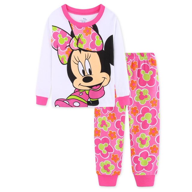 Ensembles de Vêtements pour Enfants Printemps Automne Vêtements de Nuit Vêtements Enfants Collection Mickey Ensemble de Pyjamas Filles Pijamas Minnie Pyjamas
