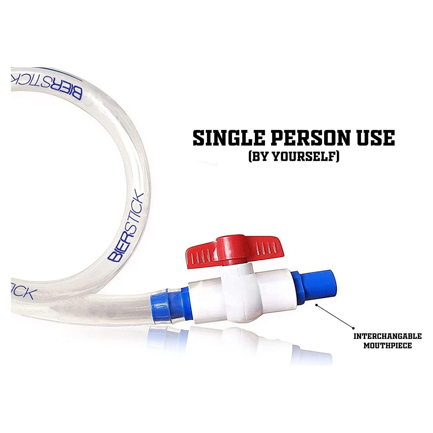 Beer Bong - Tube and Funnel Set Single / Double Header 24in Beerbong 5 Plastic Mouthpieces