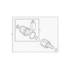 Genuine OE Kia Inner Joint - 49535-A7180