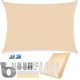thumbnail image 1 of Toldo de vela parasol impermeable, bloque UV rectangular, refugio solar para jardín al aire libre, Patio, patio trasero, toldo de terraza, pantalla de privacidad, 1 of 4