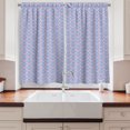 thumbnail image 2 of Ambesonne Wings Print Kitchen Curtains, Innocent Symmetry Love, 55"x39", Lavender Blue and Dried Rose, 2 of 3