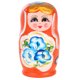 thumbnail image 3 of Juego de 5 unidsset de muñecas púrpuras de madera para niños Ehuebsd y adultos juguetes de anidación rusa Babushka Matryoshka pintura a mano, 3 of 6