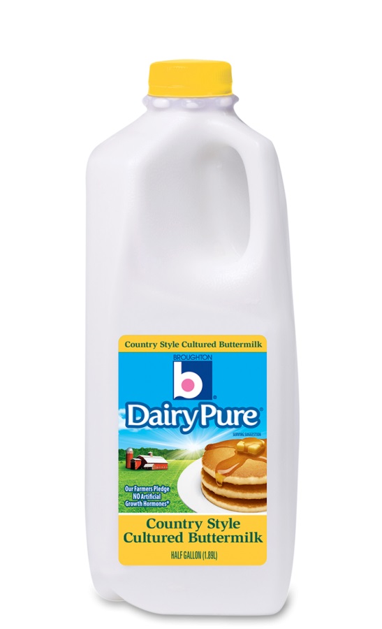 Broughton Dairy Pure Country Style Cultured Buttermilk, Half Gallon