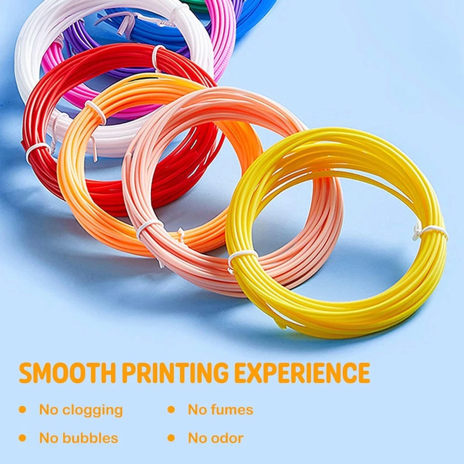 BUTTERFLY- 3D Pen Filament Refills 15 Colors, 16 Ft Per Color Total 240 Ft, 1.75 Mm Filamen