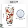 thumbnail image 3 of Cute Mushroom Tumbler 20oz Plants Stainless Steel Vacuum Insulated Tumblers with Lid and Straw Travel Coffee Mug Tea Wine Cups Water Bottle Gifts for Women Mushroom Lovers, 3 of 6