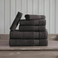 thumbnail image 4 of Regal Ruby, 6 Piece Towel Set, 2 Bath Towels 2 Hand Towels 2 Washcloths, Soft and Absorbent, 100% Turkish Cotton Towels for Bathroom and Kitchen Shower Towel, Grey, 4 of 6