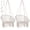 Beige-pack of 2, variant on Hammock Chair Hangingrame Swing With Hardware Kits Max 330 Lbs Handmade Knitted Rope For Indoor Outdoor Bedroom Patio Yard Deck Garden Grey