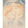 thumbnail image 2 of Simeon Solomon 20x24 Gold Ornate Framed and Double Matted Museum Art Print Titled - Night and Sleep (1888), 2 of 4