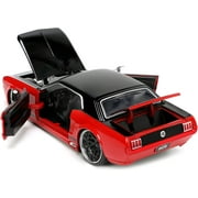 1965 Custom Red and Black Bigtime Muscle Series 1/24 Diecast Model Car by Jada 34202(Selections May Vary)