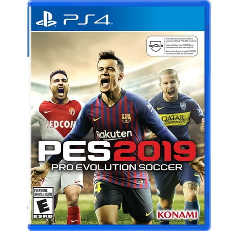 Pro Evo Soccer 2019, Konami, PlayStation 4, (Top 100 Best Soccer Players 2019)