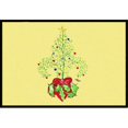 thumbnail image 1 of Carolines Treasures 8501MAT 18 x 27 In. Christmas Tree Fleur de lis Indoor or Outdoor Mat, 1 of 4